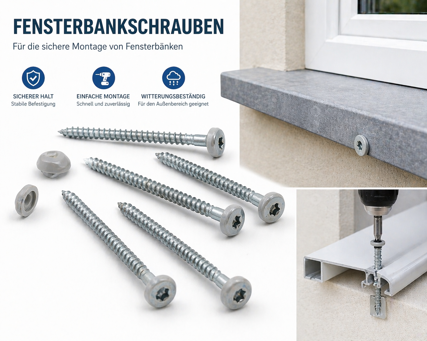 Professionelle Montage von Fensterbänken und Befestigungstechnik